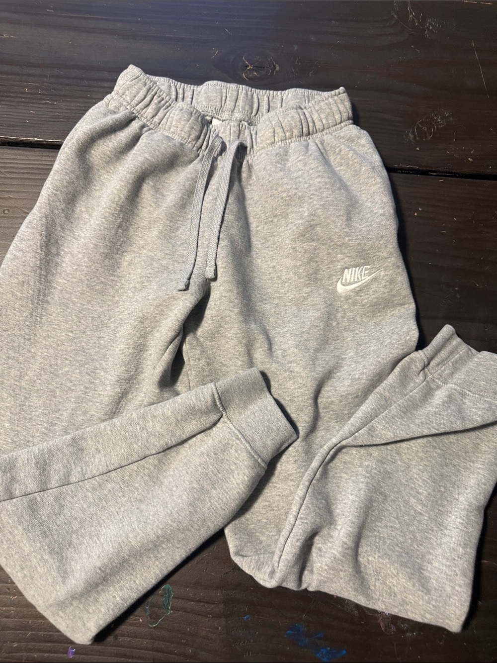 Nike Kids Light Gray Sweatpants Joggers
